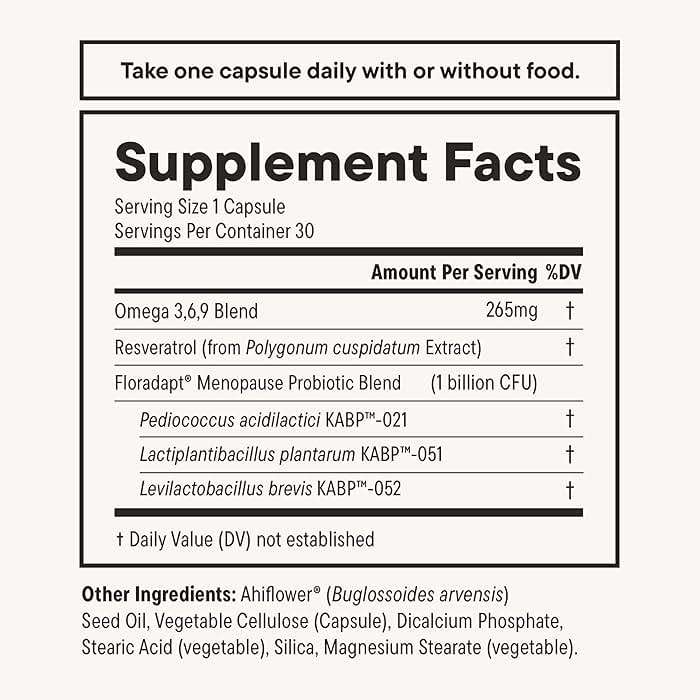 Daily Nouri Menopause Probiotics for Women | Hormonal Balance, Hot Flashes, Night Sweats & Gut Health | 3 Clinically Studied Strains + Resveratrol & Omega | 30-Day Supply - Image 7