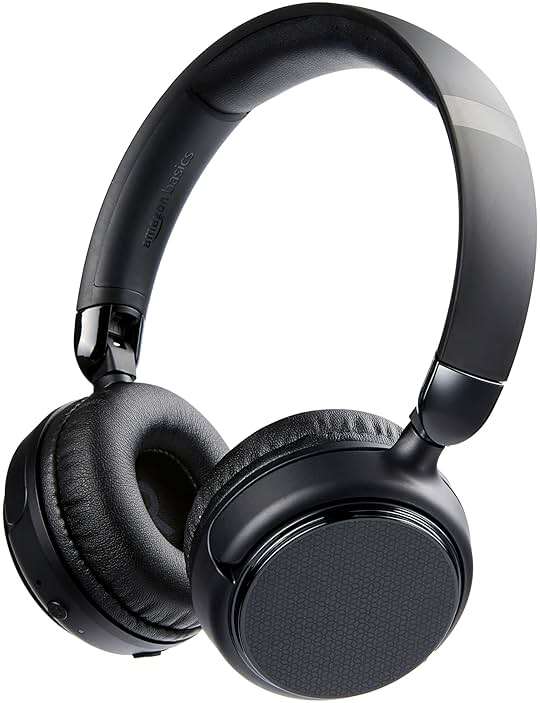 Amazon Basics Bluetooth On-Ear Headphones Wireless with Microphone, Deep Bass, 35 Hour Playtime, Foldable, Collapsible, Portable Travel Friendly, Black - Image 1