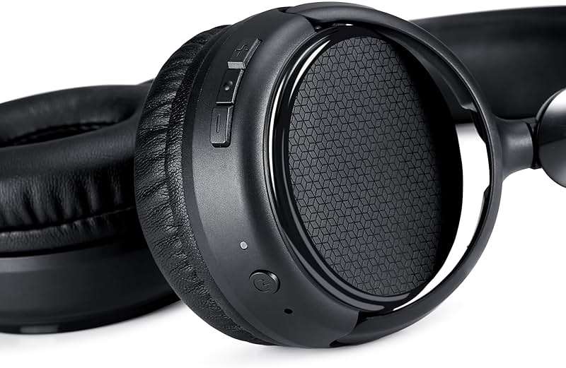 Amazon Basics Bluetooth On-Ear Headphones Wireless with Microphone, Deep Bass, 35 Hour Playtime, Foldable, Collapsible, Portable Travel Friendly, Black - Image 6