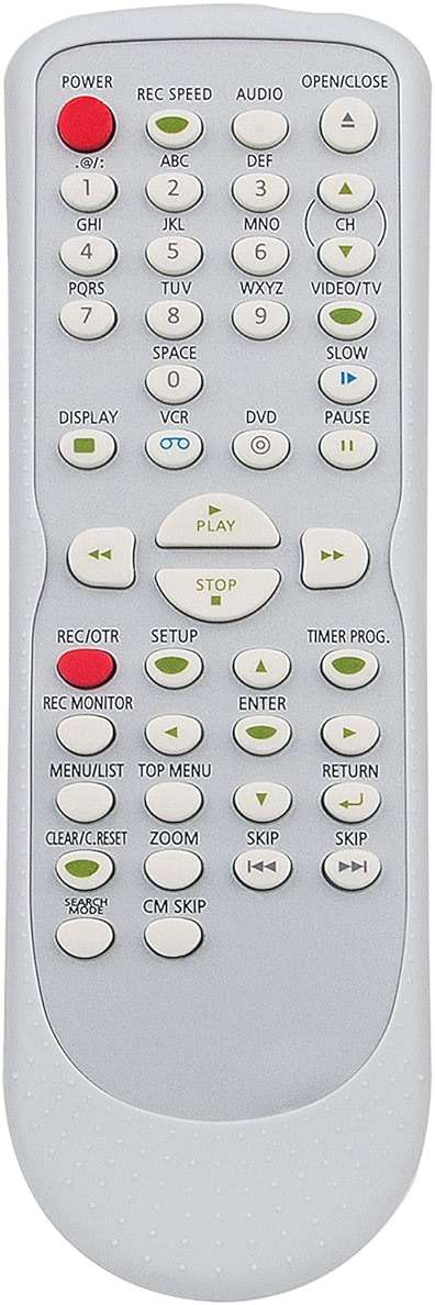 NB108 NB108UD Replacement Remote Control Applicable for Sylvania DVD VCR Combo SSR90V4 DVR90VE /Emerson DVD VCR Combo EWR20V4 EDVR95E/Symphonic DVD VCR Combo CWR20V4 SR90VE - Image 1