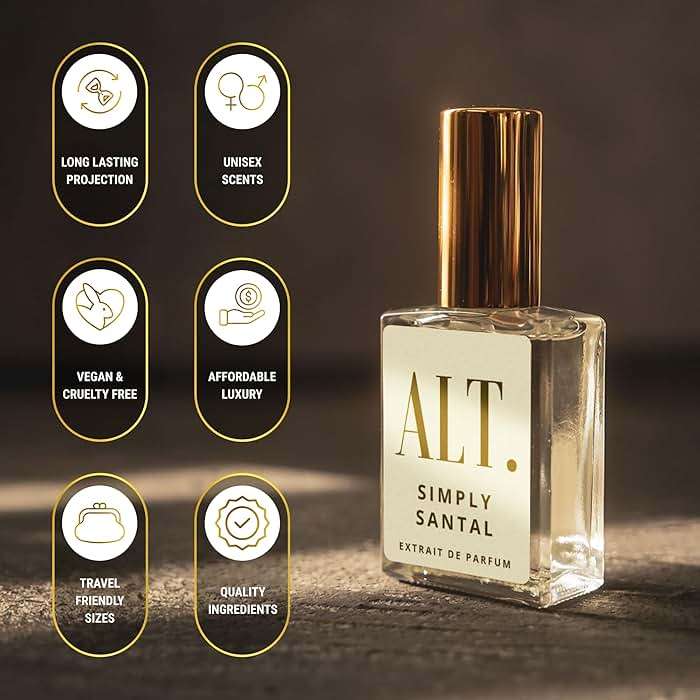 ALT. FRAGRANCES Simply Santal - Inspired by Sant. 33 Perfume, Unisex Perfume, Extrait de Parfum, Long Lasting Fragrance, Sandalwood Leather Scent, 60ml - Image 2
