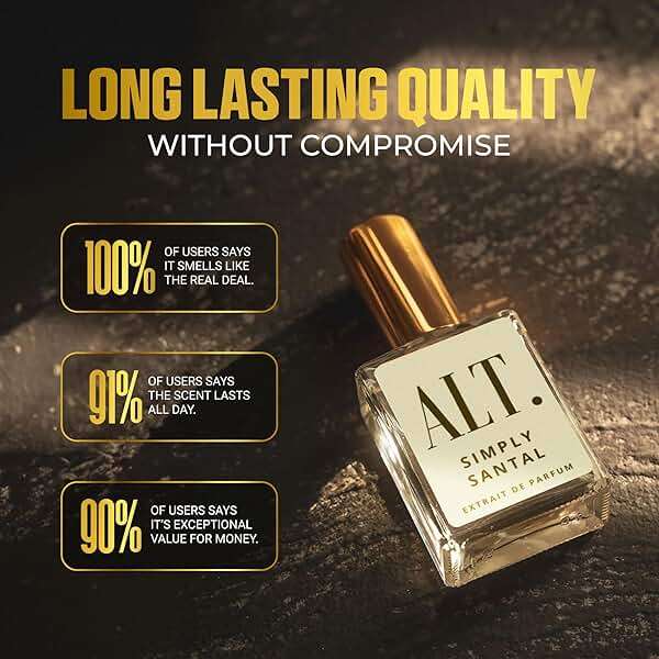 ALT. FRAGRANCES Simply Santal - Inspired by Sant. 33 Perfume, Unisex Perfume, Extrait de Parfum, Long Lasting Fragrance, Sandalwood Leather Scent, 60ml - Image 6