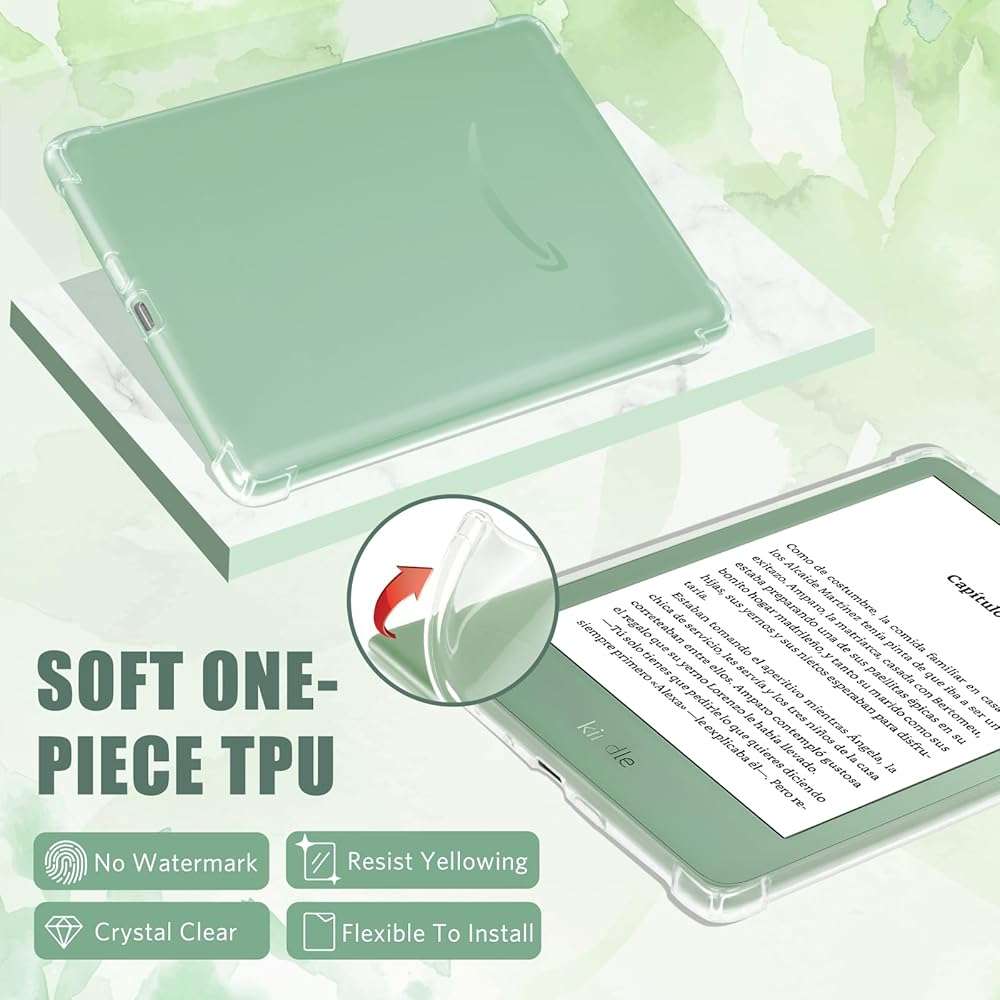 CoBak Clear Case Exclusively for 6 Inch Kindle 2024 and 2022 Releases (11th Generation) - Ultra Slim Soft TPU Transparent Cover, Lightweight and Durable Protection - Image 3