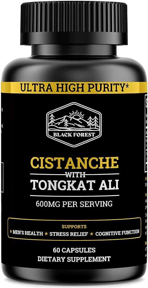 Cistanche Tubulosa 200mg & Tongkat Ali 400mg (Max Purity) 2 Month Supply (50% Echinacoside + 10% Acetoside with Tongkat Ali for Men 200:1 (Longjack) Eurycoma Longifolia) similar to Fadogia Agrestis - Image 1