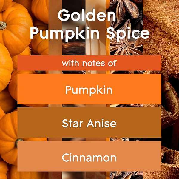 Glade Candle Jar, Air Freshener, Golden Pumpkin & Spice, 3.4 Oz - Image 3