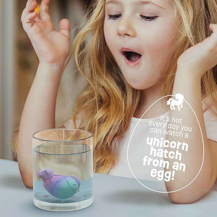 Dan&Darci Unicorn Hatching Surprise Eggs for Kids - Birthday Gift for Girls - 6 Pack Grows 600% - Toys for Girls 3-8 - Party Favors for 3+ Year Old Girl - Gifts for Ages 3 4 5 6 7 8 - Image 5