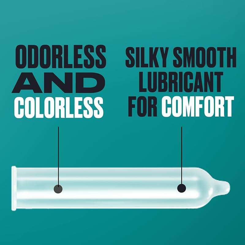 Trojan Raw Non-Latex Lubricated Thin Condoms for Men, America’s Thinnest Latex-Free Condoms, Pure Feel Technology, Made from Polyurethane, Helps Reduce Risk of Pregnancy and STIs, 10 Count - Image 3