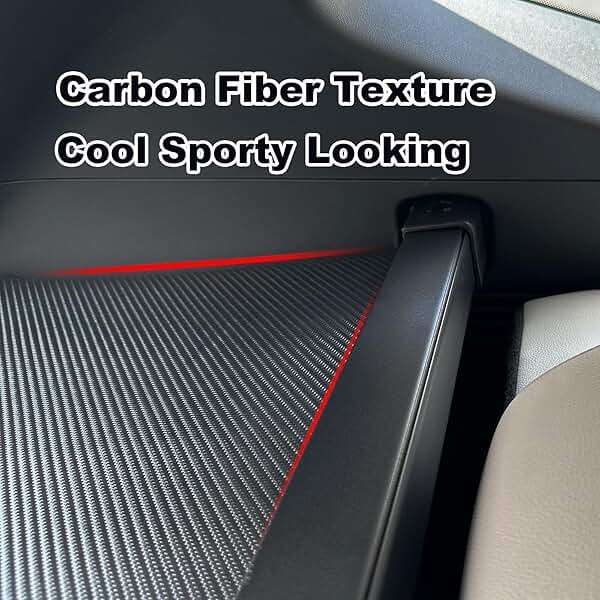 Volcaner for 2023-2026 Honda CRV Cargo Cover - Carbon Fiber Look Retractable Trunk Cover Privacy Shield, Fits for Honda CRV 2023-2026 Accessories Hybrid & Gas,Waterproof Security Luggage Shade - Image 4