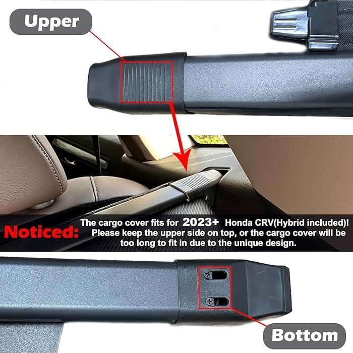Volcaner for 2023-2026 Honda CRV Cargo Cover - Carbon Fiber Look Retractable Trunk Cover Privacy Shield, Fits for Honda CRV 2023-2026 Accessories Hybrid & Gas,Waterproof Security Luggage Shade - Image 5