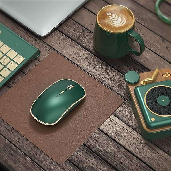 JOYACCESS 2.4G Slim Wireless Silent Mouse, Portable Wireless Computer Mouse with 5 Adjustable DPI Levels, USB Mice for Desktop, Notebook, MacBook, Chromebook, PC (Green) - Image 6