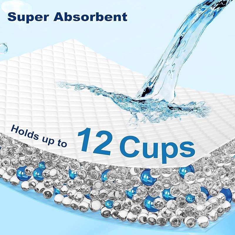 MIZOK 36x36in Dog Pee Pads Jumbo Disposable Dog Training Pads Super Absorbent Up to 11 Cups Marine Scented Odor-Control Dog Pads with Jellyfish Pattern, Quick Dry & Leak-Proof (30 Counts) - Image 7