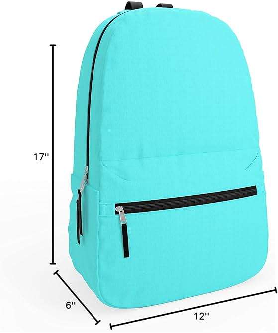 10 Pack Bulk Backpacks, Wholesale 17-Inch Lightweight Bookbags for Kids, Adults, School, Classroom, Travel, Gym Supplies with 1 Large, 1 Small Pocket, Perfect for Events, Corporate Bundles, Mix - Image 3