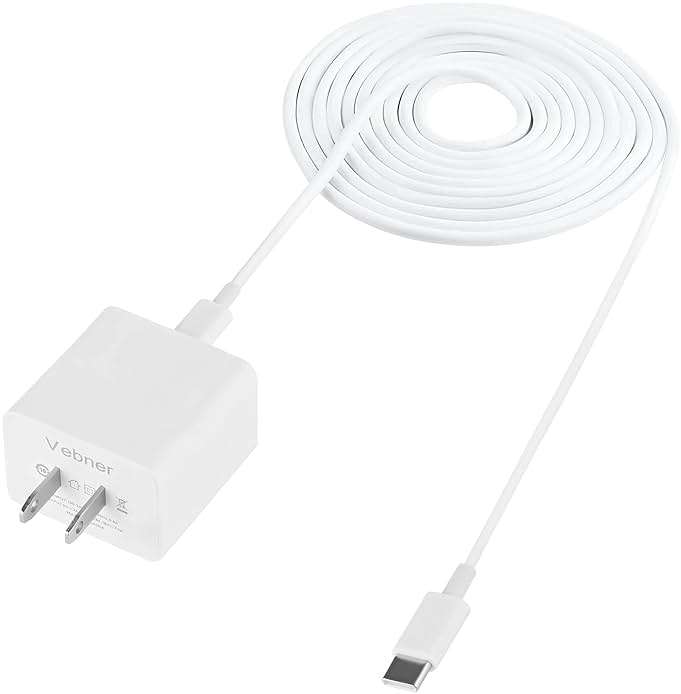 Vebner Extra Long 17-Foot Power Cord Compatible with eero, eero 6 & Pro 6 Mesh WiFi Systems - Image 1