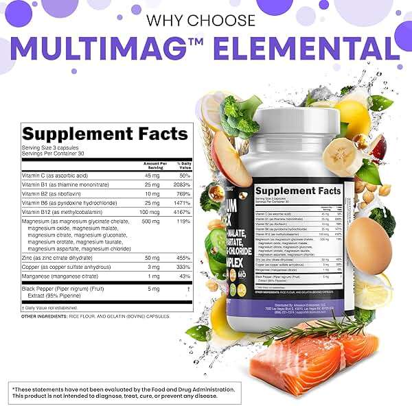 Clean Nutraceuticals Magnesium Complex with Magnesium Glycinate Citrate Malate Oxide Taurate Aspartate Orotate & Mag Chloride, Zinc Copper Manganese & Vitamin C B1 B2 B6 B12 Complex - 1Pack - Image 4