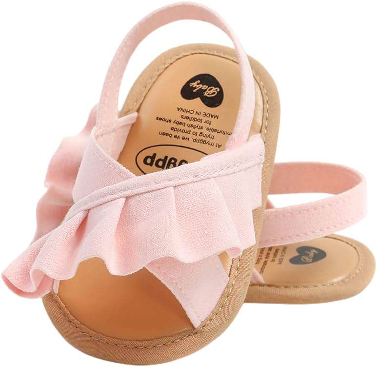 Slivery Color Baby Girls Sandals Summer Shoes Outdoor First Walker Toddler Girls Shoes For Summer - Image 4