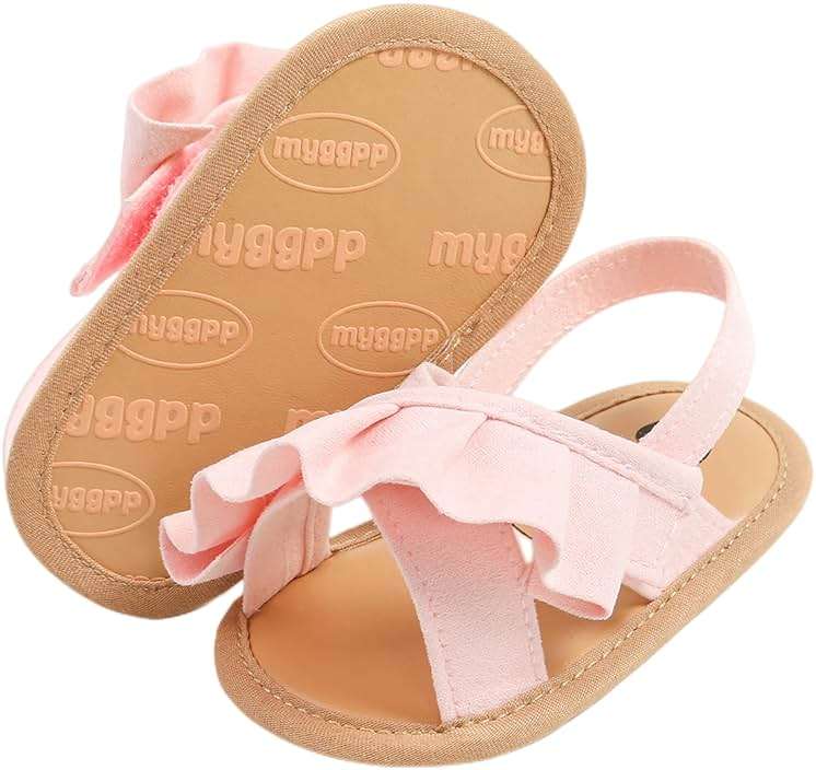 Slivery Color Baby Girls Sandals Summer Shoes Outdoor First Walker Toddler Girls Shoes For Summer - Image 5