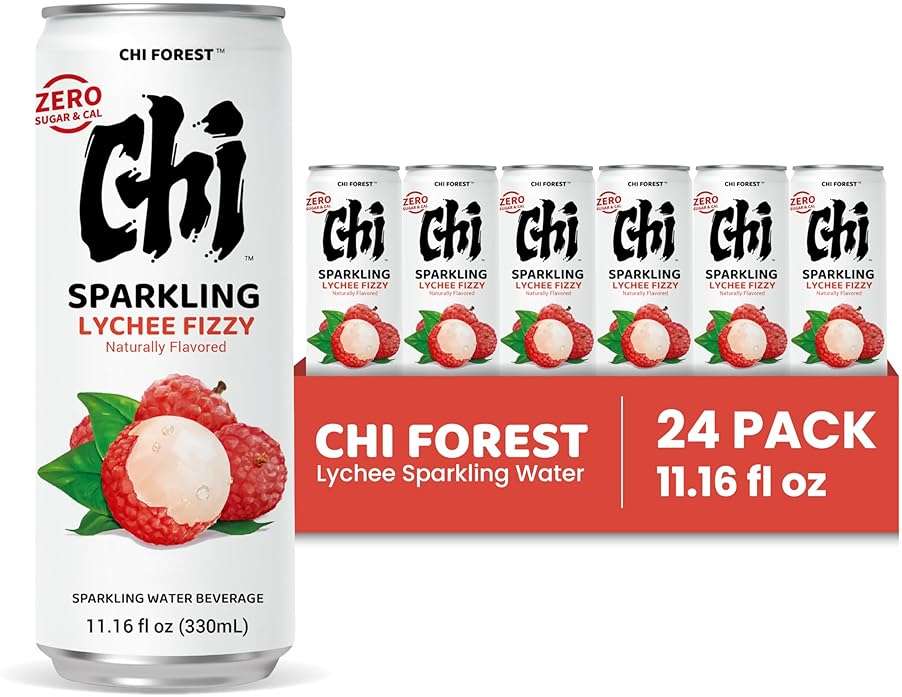 CHI FOREST Lychee Fizzy Sparkling Water (11.16 oz* 24) - Image 4