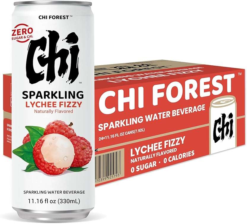 CHI FOREST Lychee Fizzy Sparkling Water (11.16 oz* 24) - Image 6