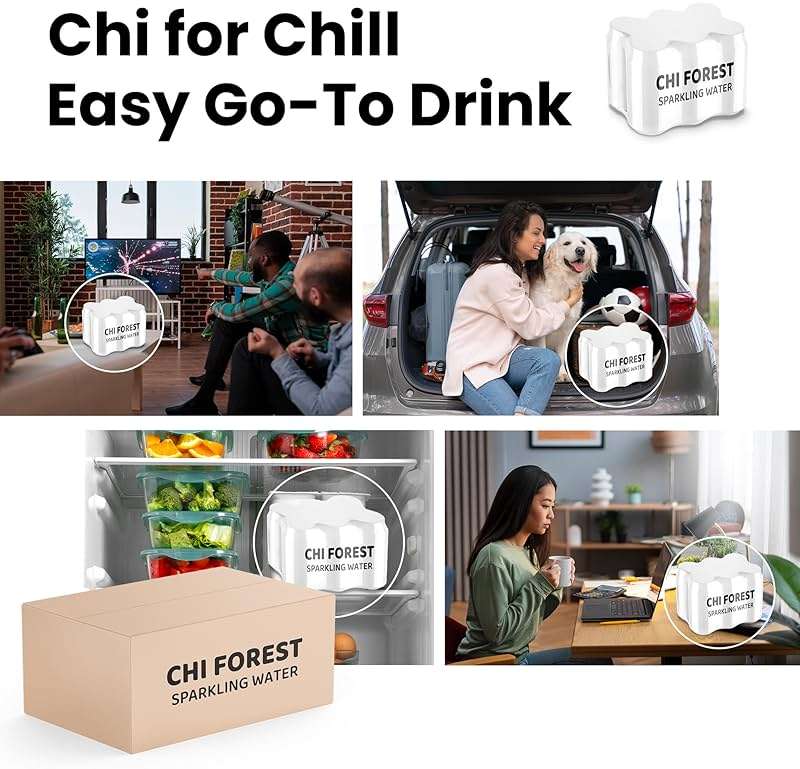CHI FOREST Lychee Fizzy Sparkling Water (11.16 oz* 24) - Image 8