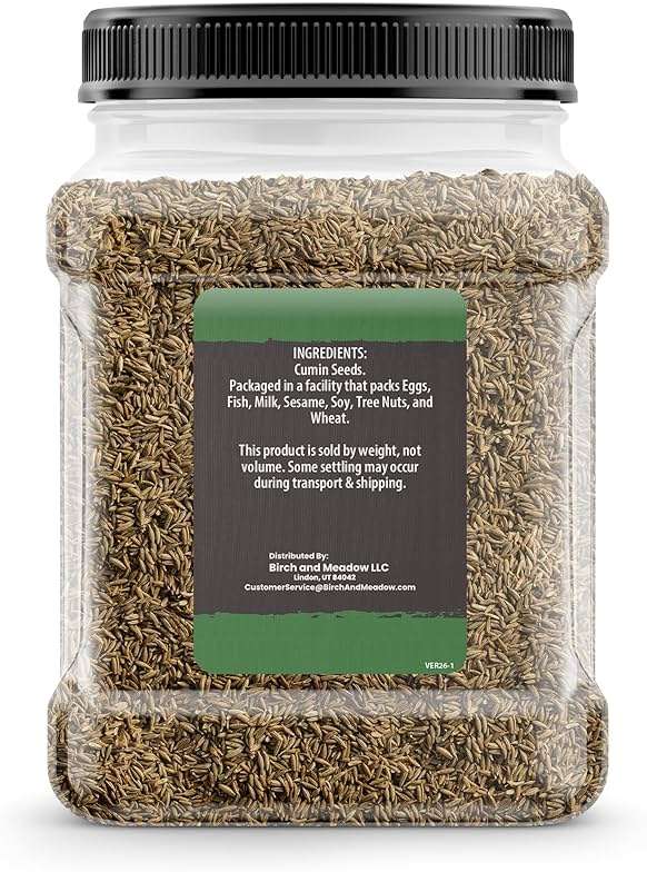 Birch & Meadow 1.5 lb of Whole Cumin Seeds, Earthy & Warm, Aromatic Spice - Image 2