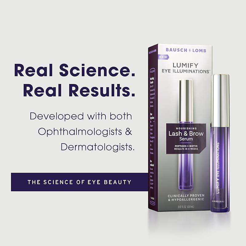 LUMIFY Eye Illuminations Lash & Brow Serum, Promotes Thicker, Fuller-Looking Lashes & Brows with Biotin, Peptides & Hyaluronic Acid to Nourish, Soften & Condition, 0.12 Fl Oz (3.8 mL) - Image 5