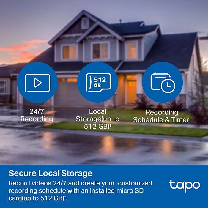 Tapo 1080P Outdoor Wired Pan/Tilt Security Wi-Fi Camera, 360° View, Motion Tracking, Works with Alexa & Google Home, Night Vision, Free AI Detection, Cloud & SD Card Storage(up to 512GB), Tapo C500… - Image 5