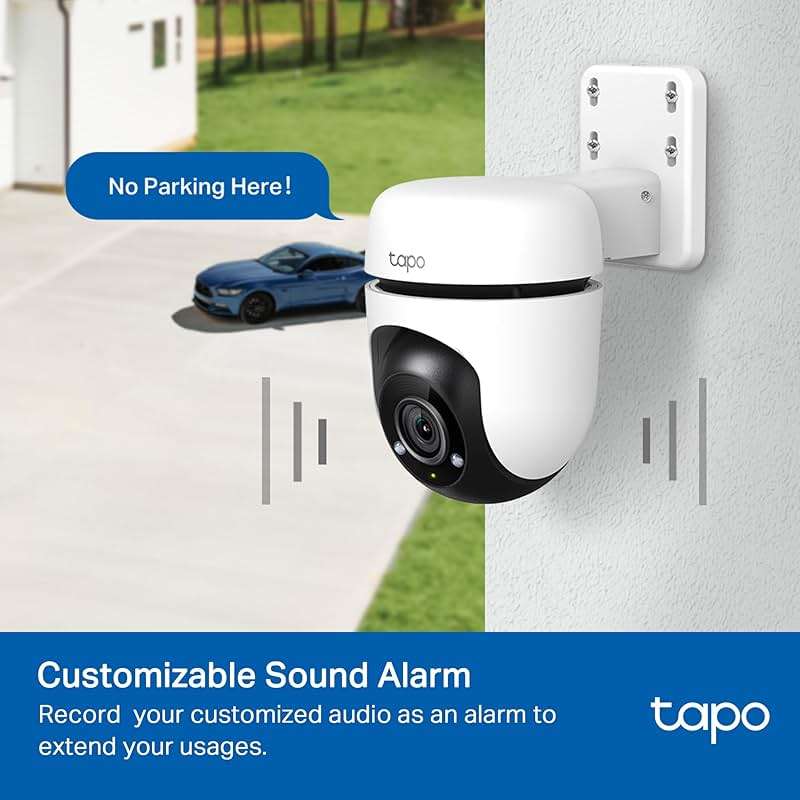 Tapo 1080P Outdoor Wired Pan/Tilt Security Wi-Fi Camera, 360° View, Motion Tracking, Works with Alexa & Google Home, Night Vision, Free AI Detection, Cloud & SD Card Storage(up to 512GB), Tapo C500… - Image 7