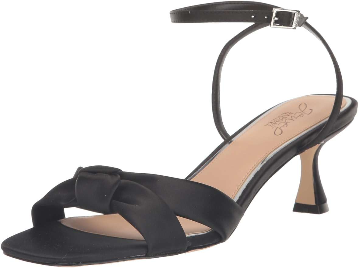 Jewel Badgley Mischka Valerie Open Toe Kitten Heels - Image 1