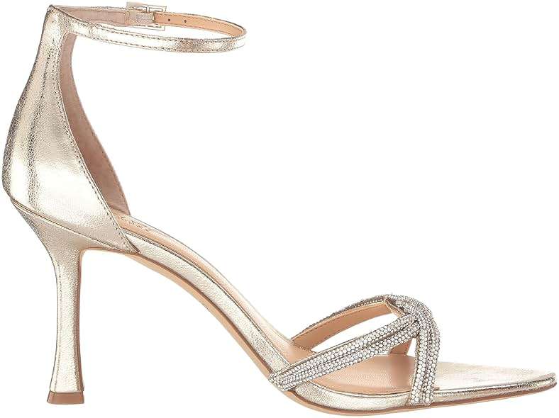 Jewel Badgley Mischka Vani Glitter Straps Stiletto Heels - Image 6