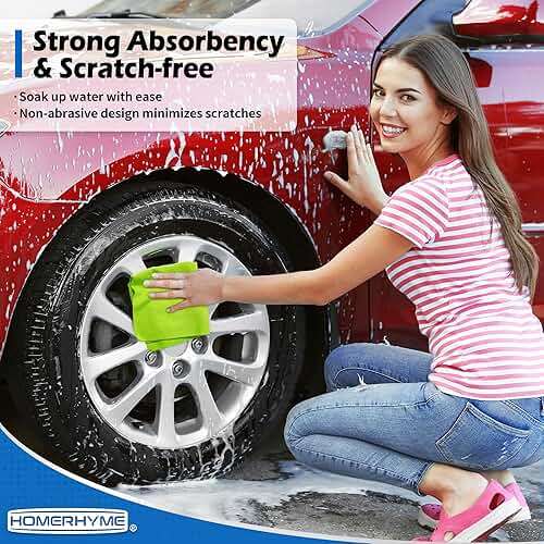 HOMERHYME Microfiber Cleaning Cloth, 100 Pack Cleaning Rags Microfiber Towel Bulk Absorbent Lint-Free Wash Cloths, All-Purpose Towels for Cars, Shop, Automotive, Garage, Home and Kitchen 11.5"*11.5" - Image 7