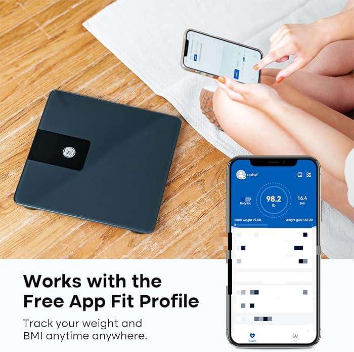 GE Bathroom Scale for Body Weight, Digital Weight Scales 500lb Heavy Duty Measuring Device for People Accurate BMI Weighing Machine with Bluetooth, Black - Image 6