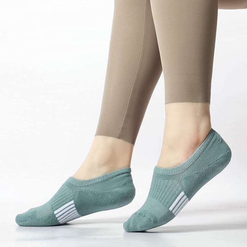 Toes Home No Show Socks Womens Cushioned Low Cut Athletic Hidden Liner for Sneakers Ankle Invisible Running Socks 4/6 Pairs - Image 3