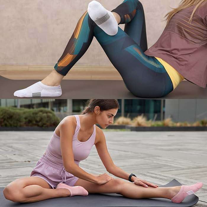 Toes Home No Show Socks Womens Cushioned Low Cut Athletic Hidden Liner for Sneakers Ankle Invisible Running Socks 4/6 Pairs - Image 5