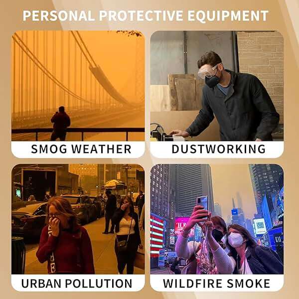 KN95 Face Mask Disposable Adults - 100 Pack Adjustable 5 Layer Protection KN95 Face Mask Breathable Comfortable Respirator KN95 Mask Individually Wrapped Women Men - Image 6