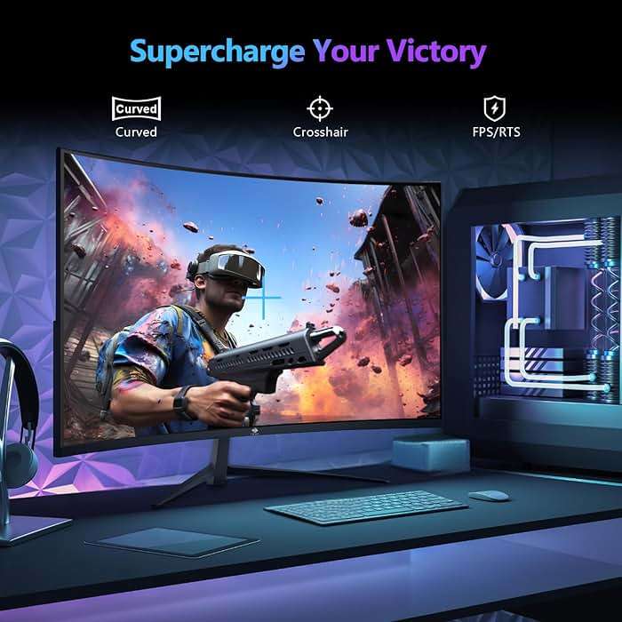 Z-Edge 27 inch Curved Gaming Monitor, QHD 1440P 165Hz 144Hz Curved 1500R Computer Monitor, MPRT 1ms Monitor Gaming, 16.7M Colors, UG27Q Frameless Bezel, 2X DP 1.4 Ports and 2X HDMI 2.0 Ports - Image 5
