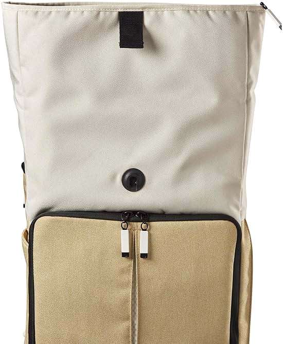 WILSON Lifestyle Foldover Tennis Backpack - Khaki, Holds up to 2 Rackets - Image 7