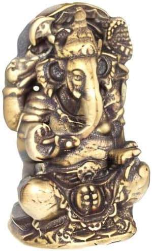 FENGSHUI-CAISHEN Ganesha Statues - Pure Copper Ganapati Ganesh Figurine, Reiki Chakra Meditation Desktop Decor - Image 9