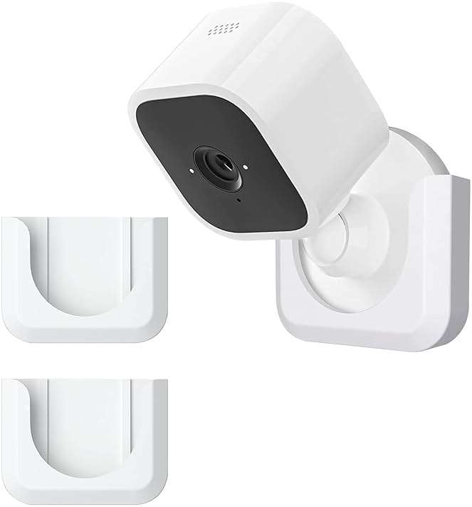 Blink Mini Mount, Strong Adhesive Durable Wall Mount Bracket Stand for Blink Mini Indoor Camera, No Drill, No Screws, Decorate Damage-Free, Easy to Install (2 Pack) - Image 1