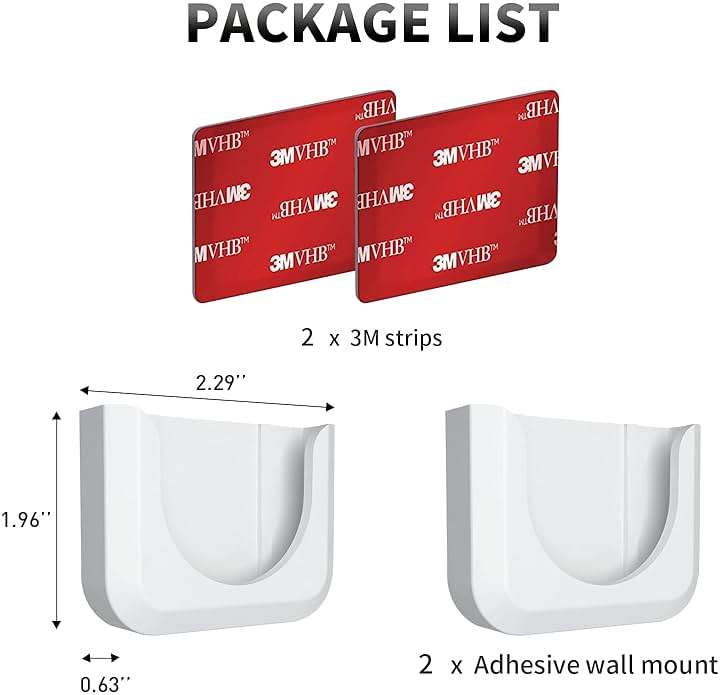 Blink Mini Mount, Strong Adhesive Durable Wall Mount Bracket Stand for Blink Mini Indoor Camera, No Drill, No Screws, Decorate Damage-Free, Easy to Install (2 Pack) - Image 7