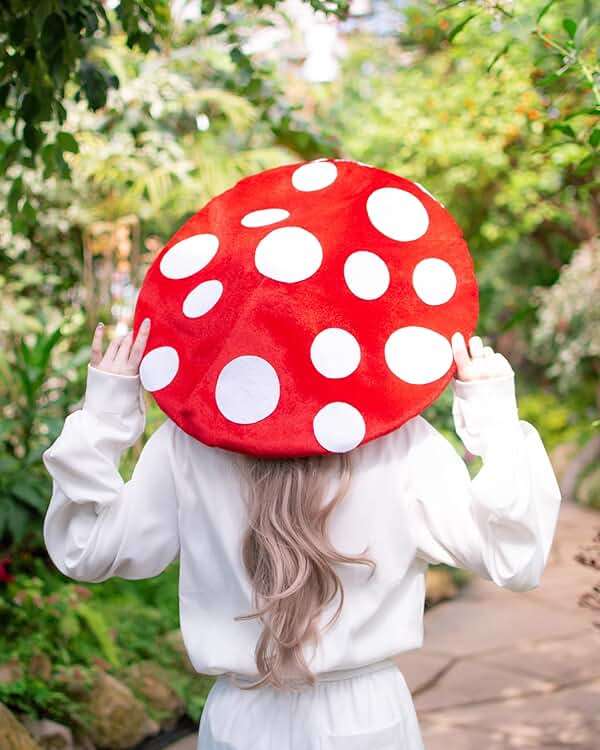Dreamstall Original Mushroom Hat Costume Cosplay Accessory Hat Cap, Red with White Dots, Oversized and Holds Shape - Image 7