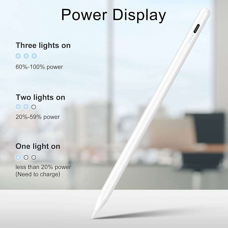 Stylus Pen for iPad Pencil 10th Generation, 3X Fast Charge Apple Pencil with Palm Rejection & Tilt Sensitivity, Compatible for 2018-2025 iPad 6/7/8/9/10/11, Pro 11"/12.9"/M4, Air 3/4/5/M2/M3, Mini 5/6 - Image 4