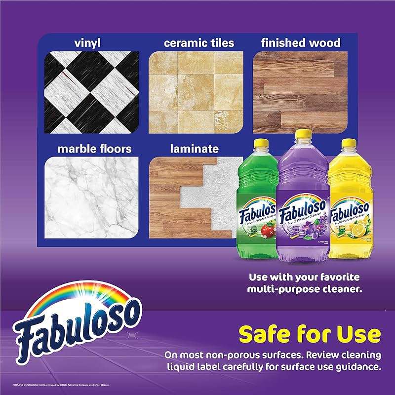 Fabuloso Microfiber Cleaning Mitt Glove, Lint-Free Scratch-Free Dusting and Washing for Furniture, Blinds, Baseboards, Shelves and Car Interior, One Size Fits All, Purple, 1 Count - Image 6