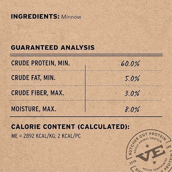 Vital Essentials Freeze Dried Minnows Dog Treats | Single Ingredient | Premium Quality | Grain Free Treats for Dogs, 1 oz Bag - Image 3