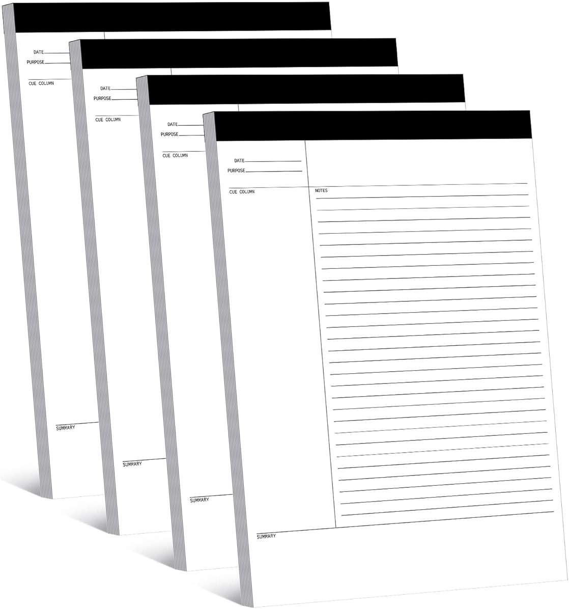 Outus 4 Pack Legal Pads 8.5" x 11.75" 50 Sheets/writing Notepad, White Note Pads Legal Ruled Writing Notepad for Home Teacher Student College Ruled Office Business - Image 1