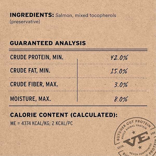 Vital Essentials Freeze Dried Dog Treats | Salmon Bites, Single Protein | Premium Quality | Grain Free Training Treats for Dogs, 2.5 oz Bag - Image 4