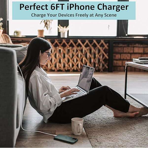 iPhone Fast Charger, iPhone Charger Fast Charging 2Pack PD 6FT Type C Quick USB C to Lightning Cable Cord Fast Charger iPhoneUSB C Wall Block Plug for iPhone14 13 12 11 Pro Max XR XS X, iPad, AirPods - Image 6