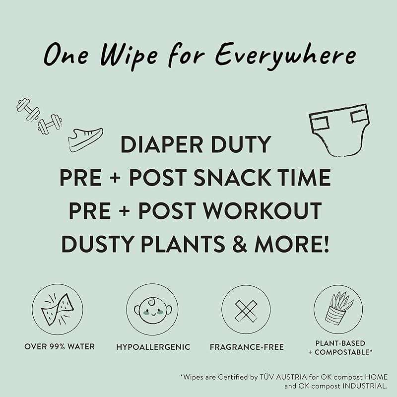 The Honest Company Hypoallergenic Multi-Use Baby Wipes for Sensitive Skin, Geo Mood, 60 Count - Image 4
