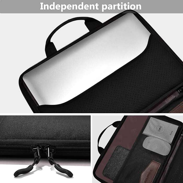 Hseok Laptop Sleeve 13-14 Inch Case Briefcase Compatible with MacBook Neo Pro 14 M5/M4/M3/M2/M1, All Models 13.3 Mac Air/Pro, XPS 13 14, Most Popular 13"-14" Notebooks,B04K01 - Image 5