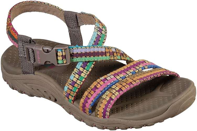 Skechers Women's Reggae Sew Me Boho Woven Strappy Slingback Sandal - Image 6