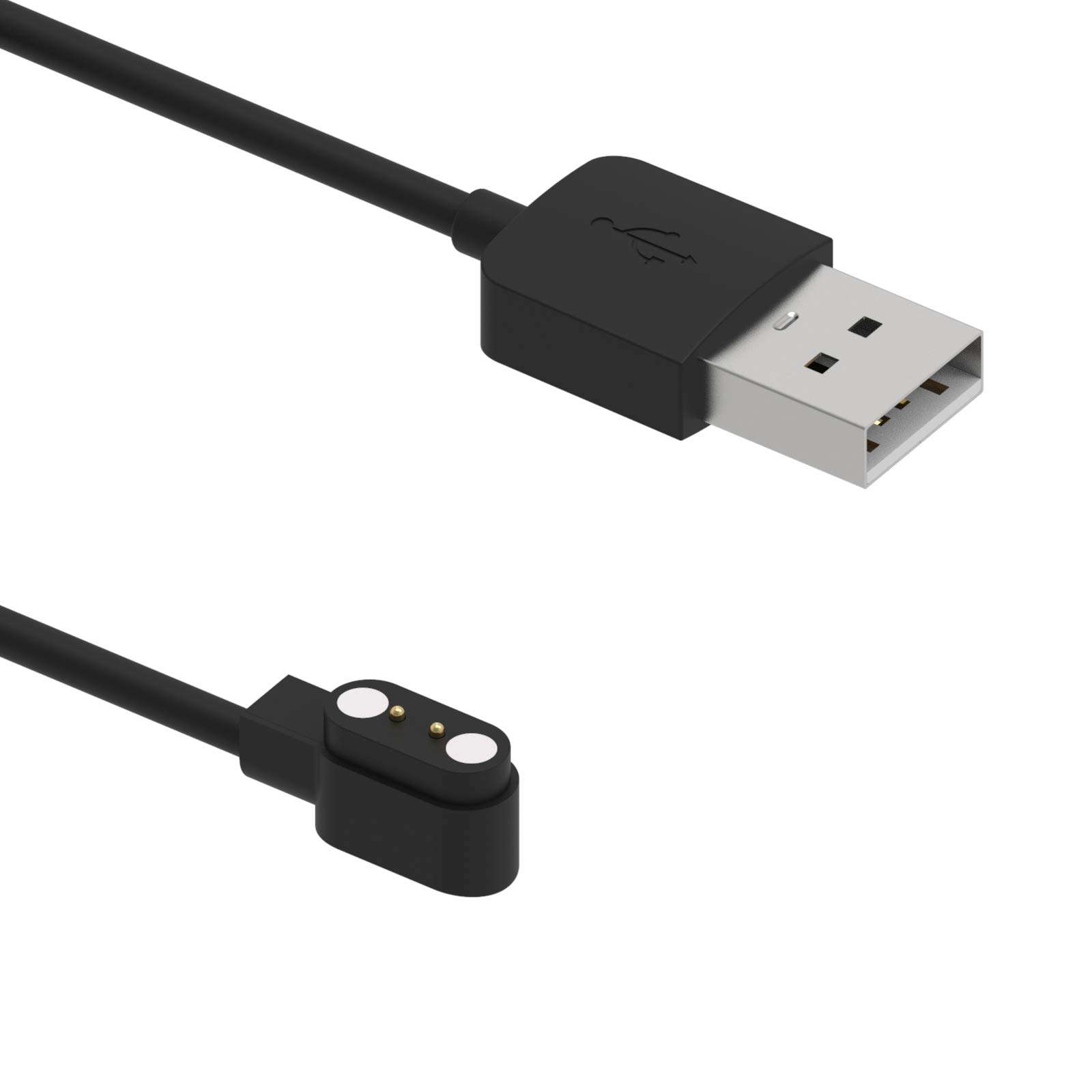 RuenTech Compatible with TOZO S7 S6 S5 S4 S3 S2 Smart Watch Charger, Replacement USB Charging Cable 3.3 Ft Charging Cord for TOZO S2 Pro/S2 44mm/S2 40mm Smart Watch (Black&Black) - Image 2